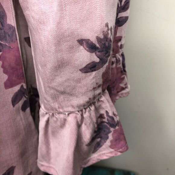 STANDARD Grace Pink Off The Shoulder Floral Top Size Small - Picture 4 of 9